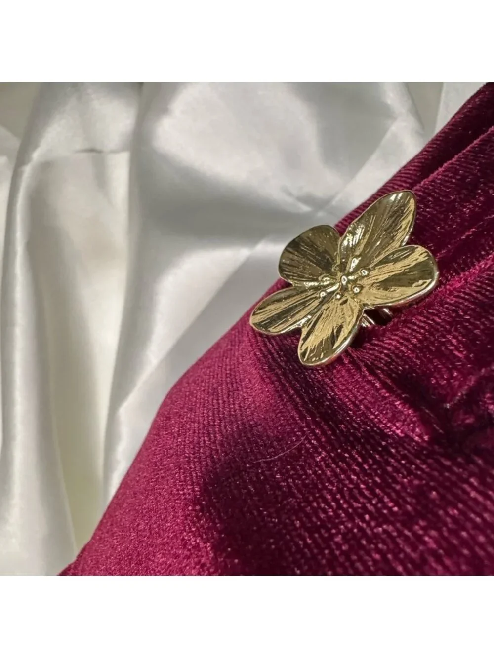 Mother’s Day GIFT Gold Floral RING BEST GIFT